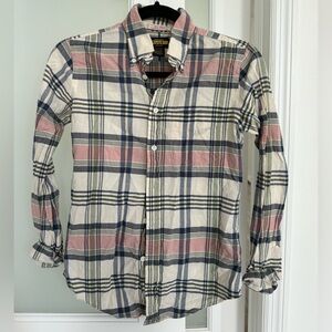 Pink and white Button down shirt